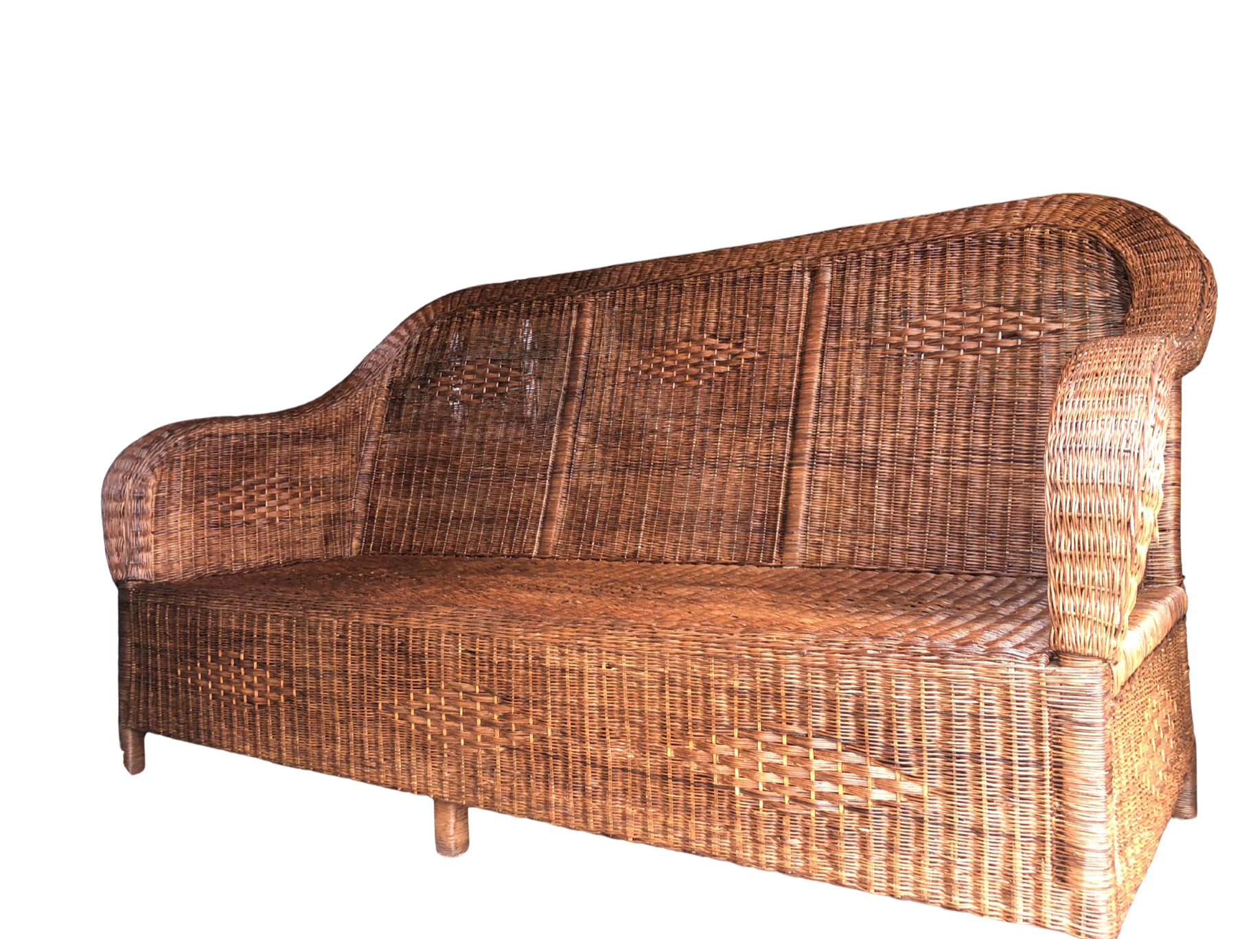 Three Seater Rattan Couch / seat